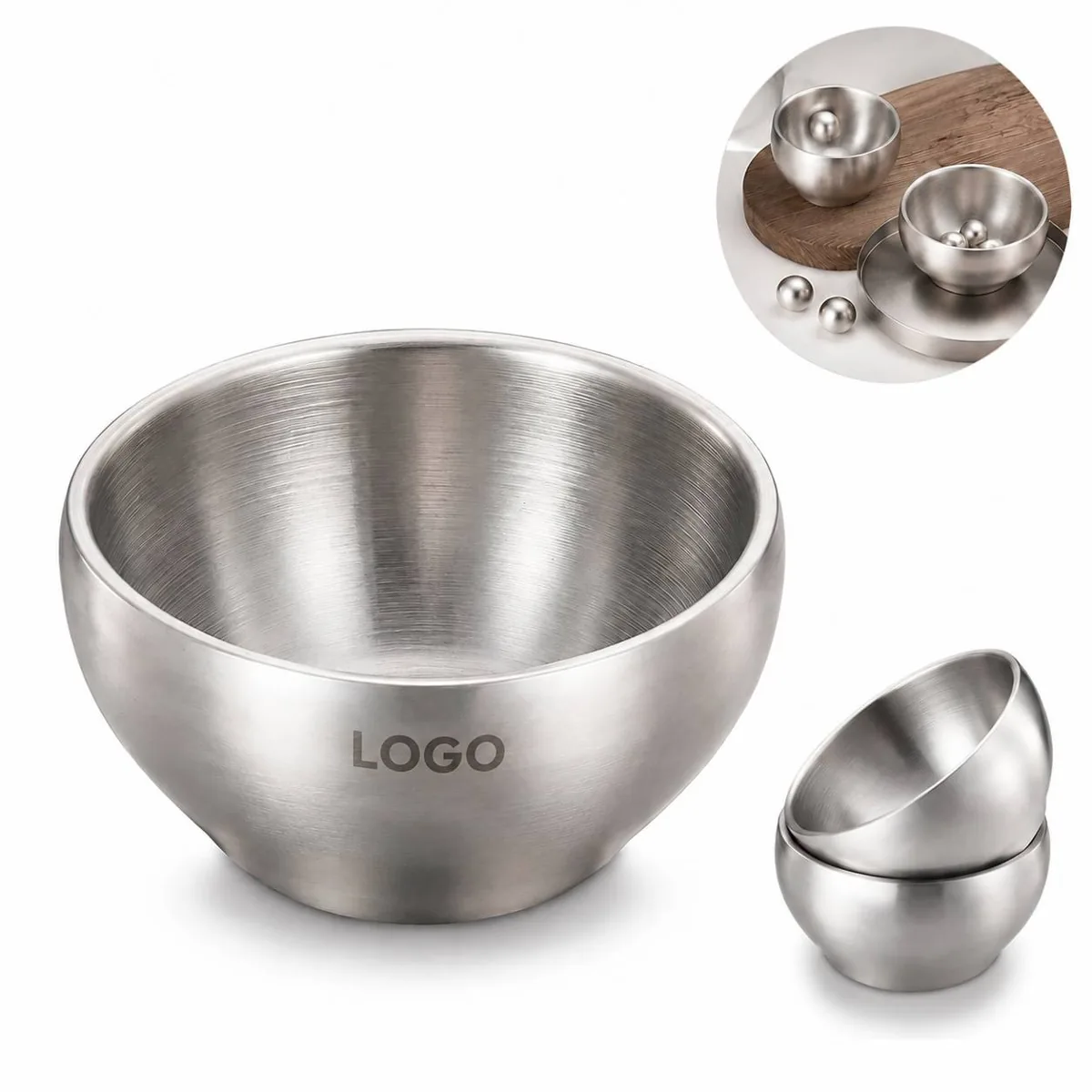 Double Wall Stainless Steel Bowl Insulated Multipurpose