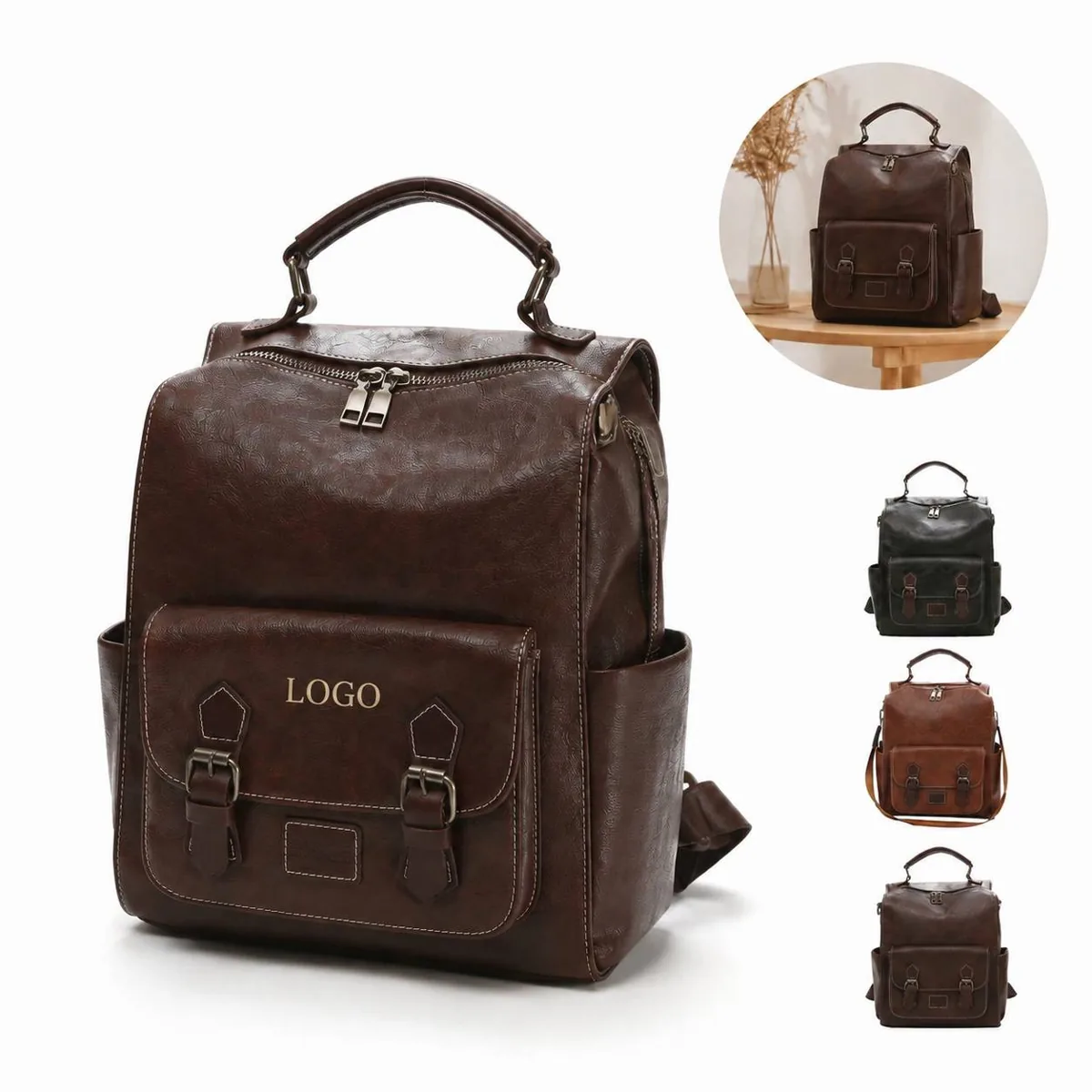 Vintage Casual Backpack with Large Capacity for Travel