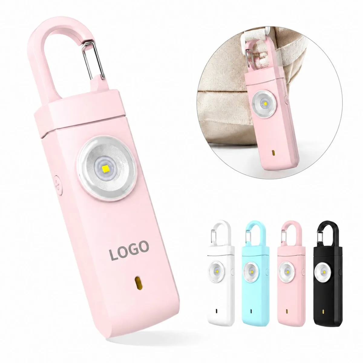 Personal Safety Alarm 130dB with Strobe Light Rechargeable