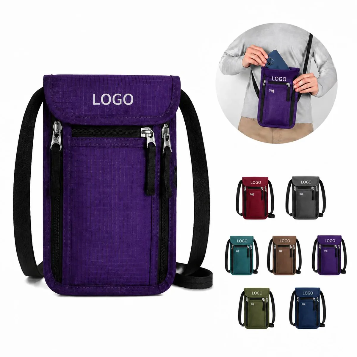 RFID Travel Wallet, Waterproof Secure Passport Holder