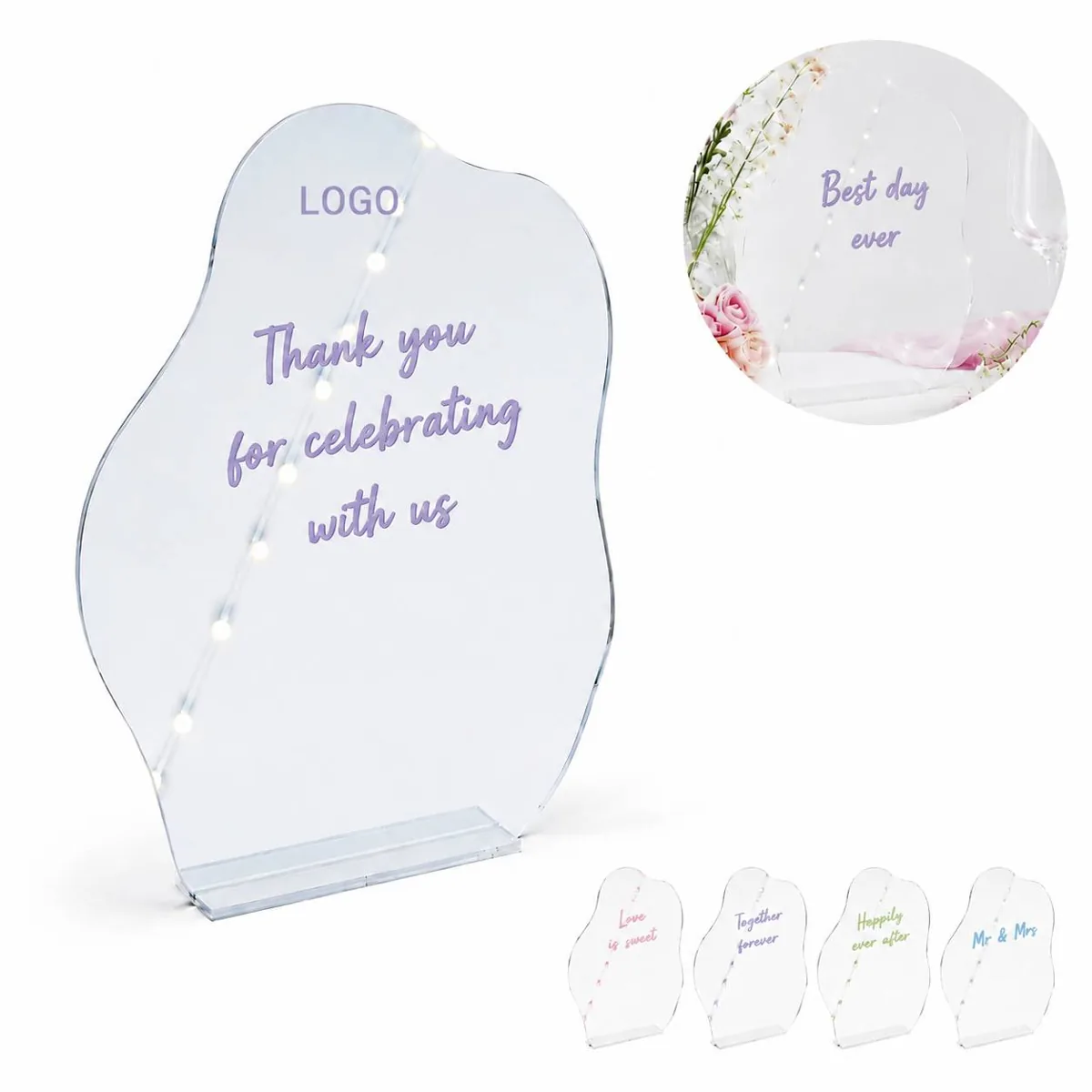 Custom Acrylic Party Welcome Sign, Personalized Indoor