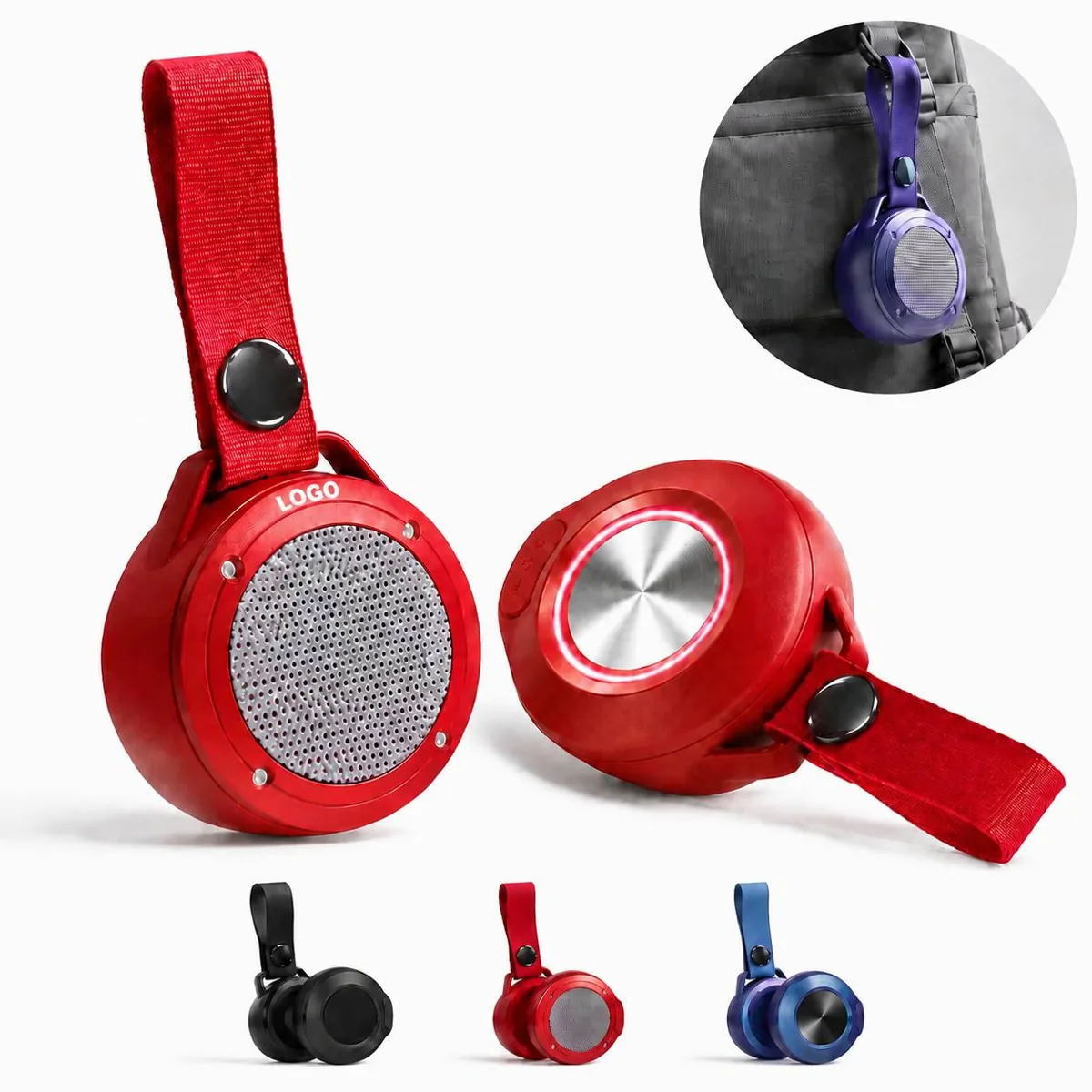Portable Wireless Speaker with LED Light and Custom Logo