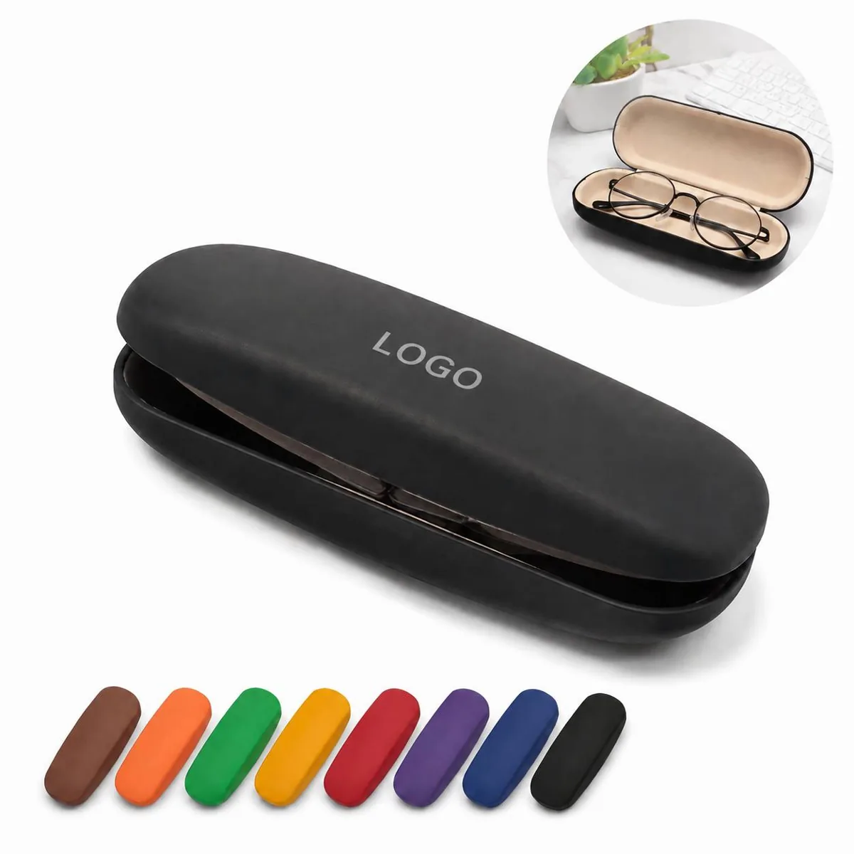 Compact Travel Glasses Case for Small Medium Eyewear