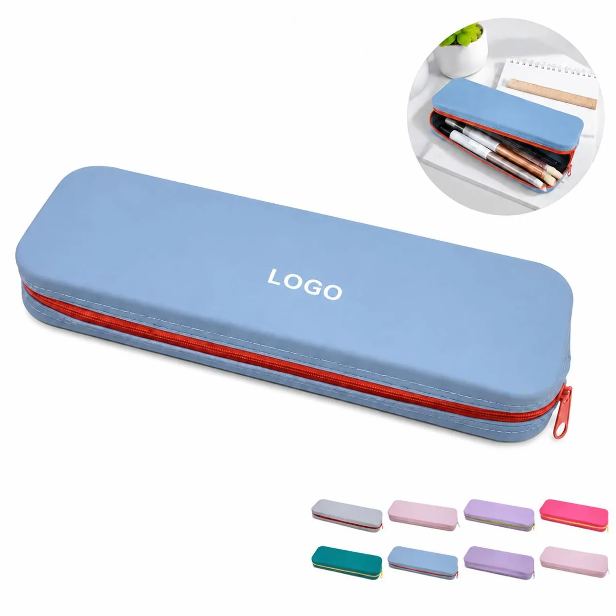 Silicone Pencil Pouch Large Capacity Durable Stationery