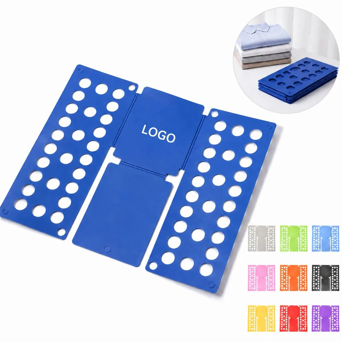 Compact Clothes Folding Board with One-Hand Operation