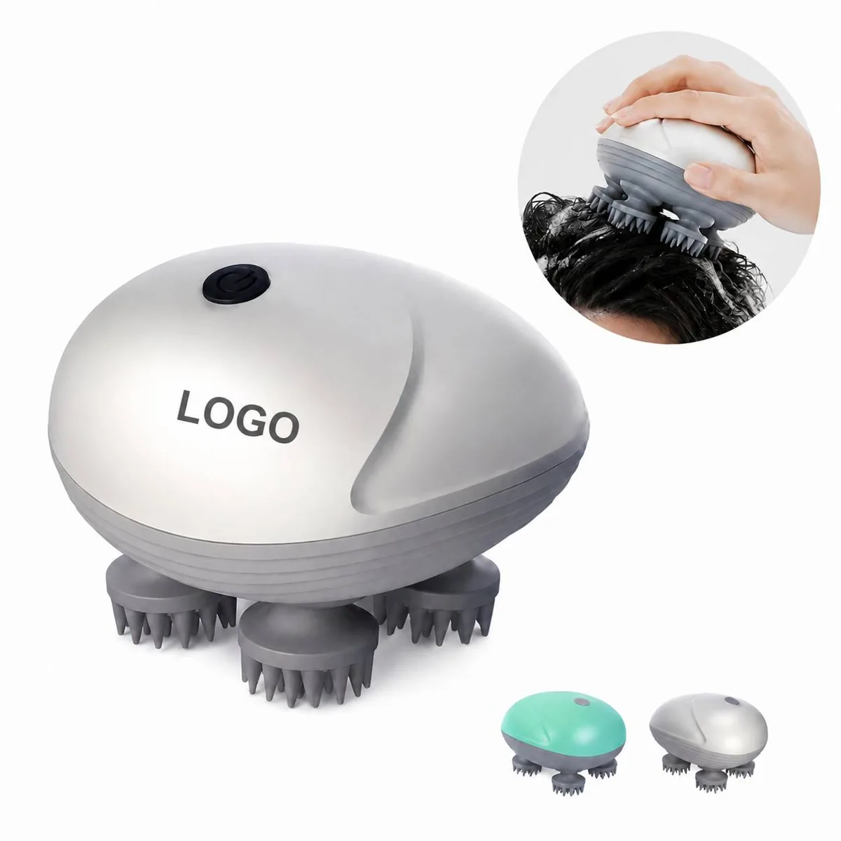 Waterproof Electric Scalp Massage Brush for Shower