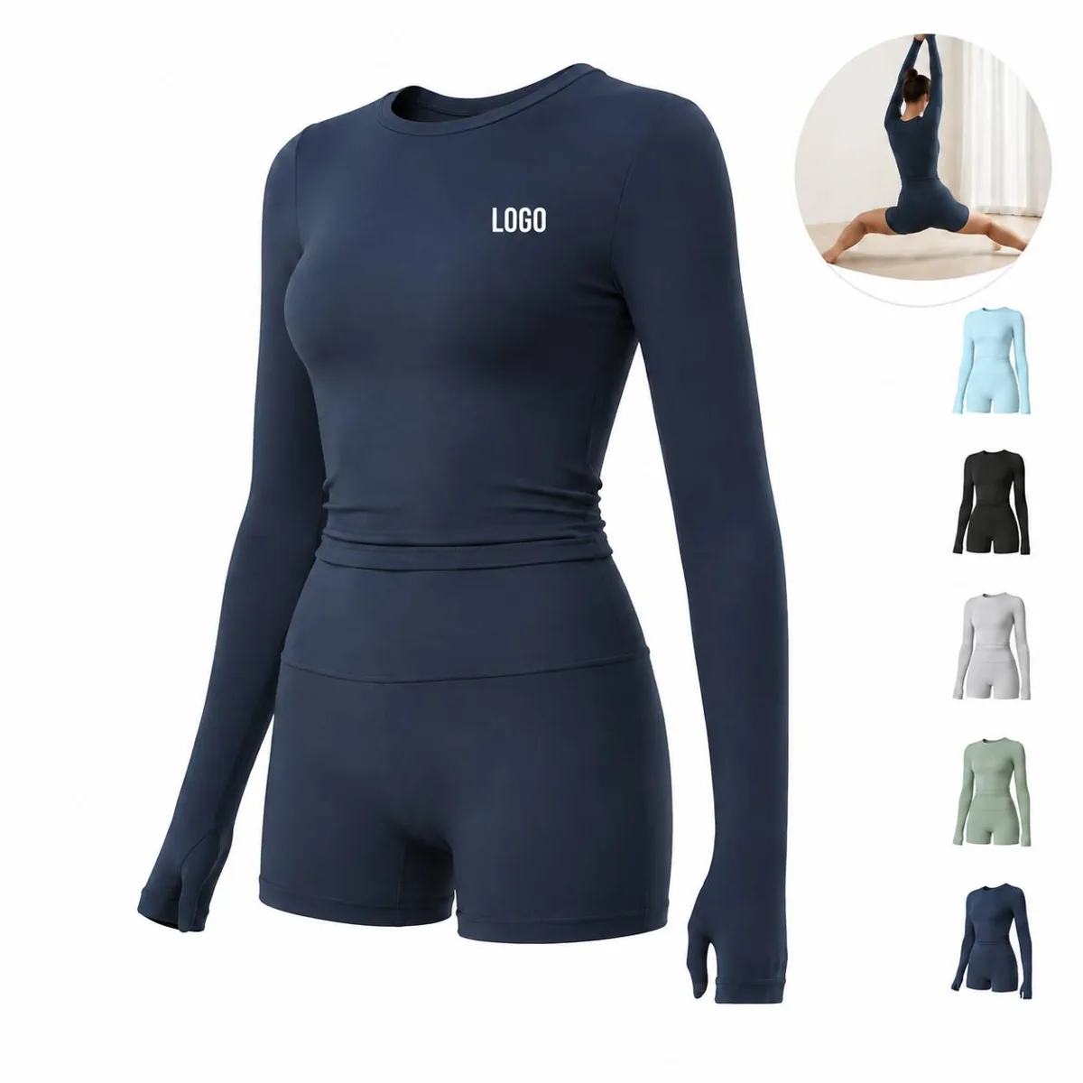 Women Long Sleeve Yoga Top Breathable Stretchy