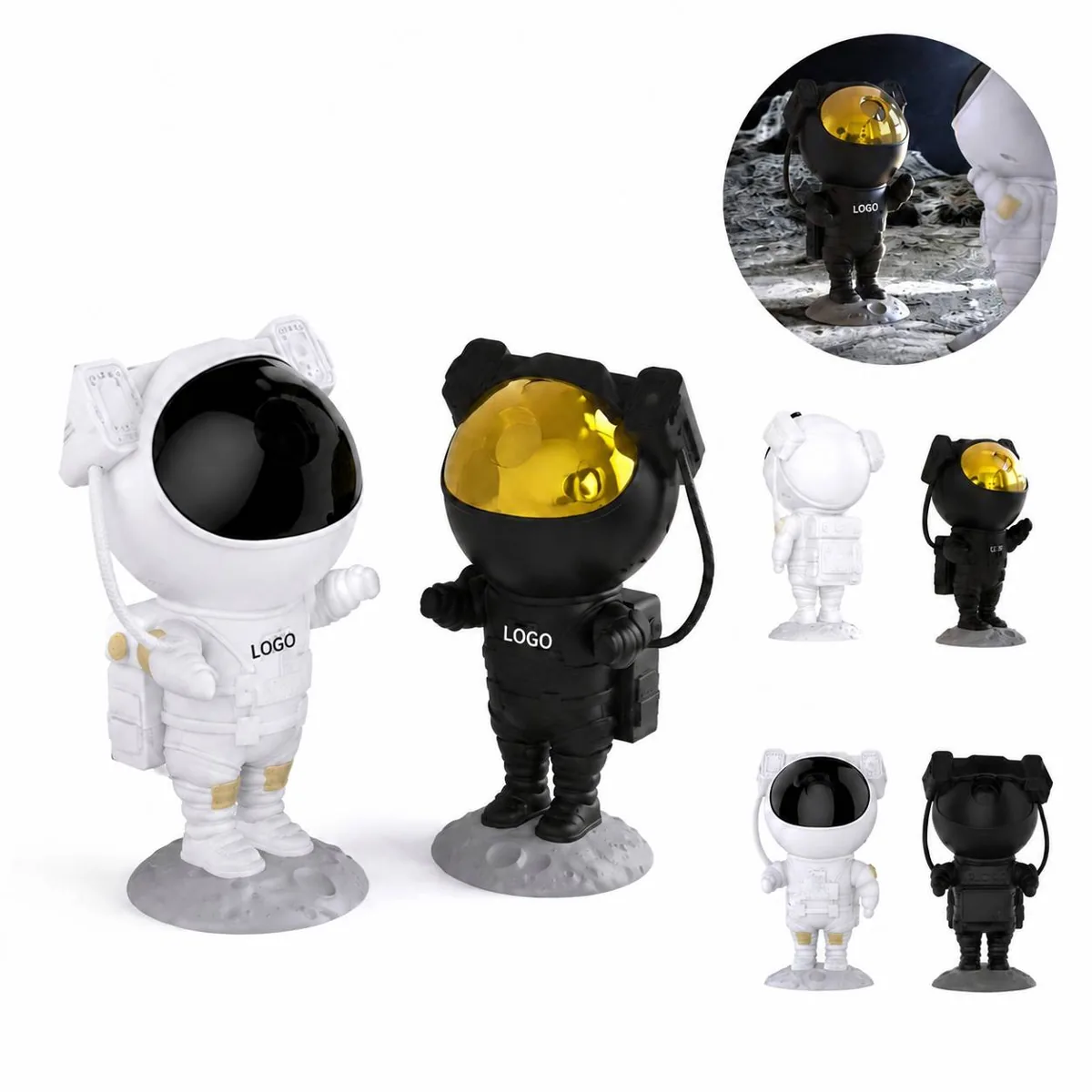 Astronaut Nebula Star Projector Night Light with Remote