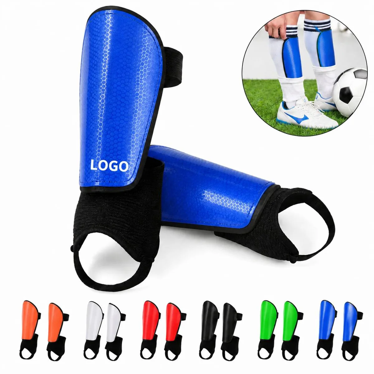 Youth Soccer Shin Guards - Lightweight EVA Foam Leg