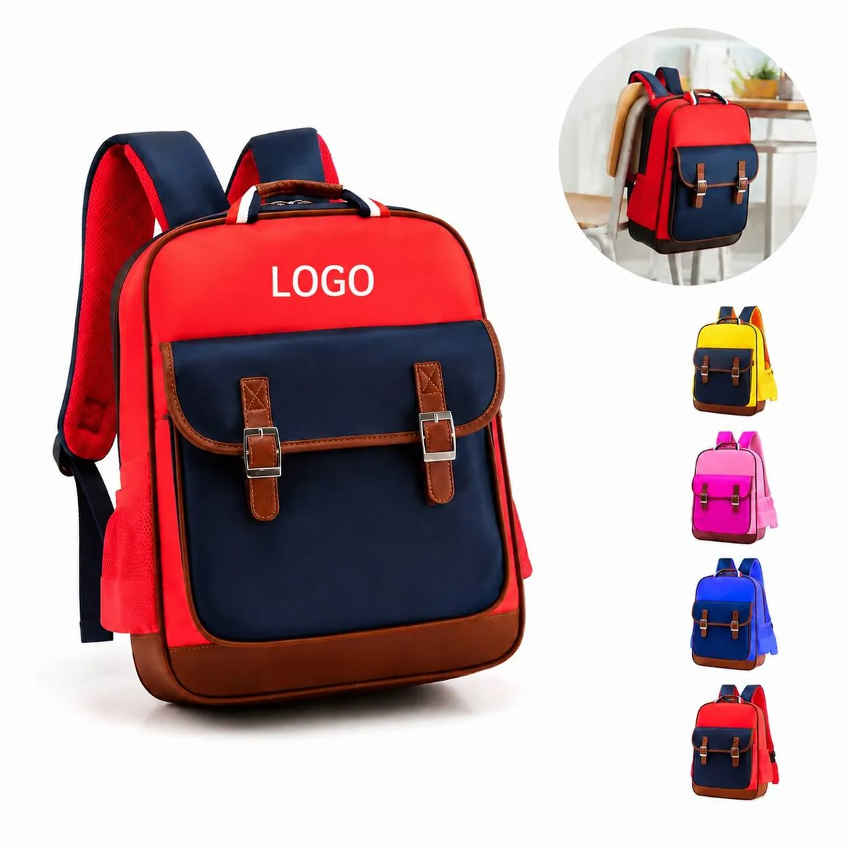 Kids Adjustable Padded School Backpack, Water Resistant