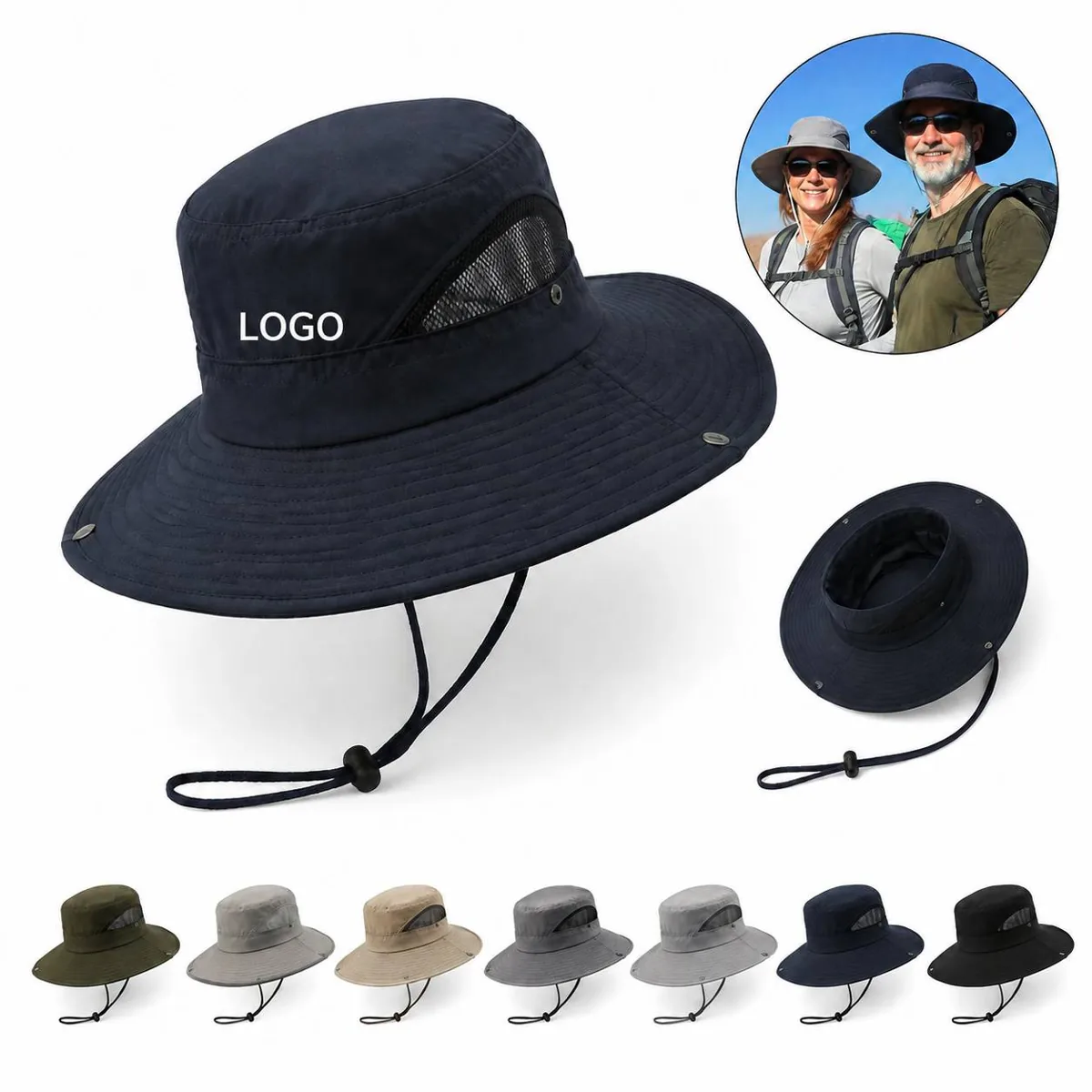 Men's Crushable Wide Brim Sun Hat UV Protection