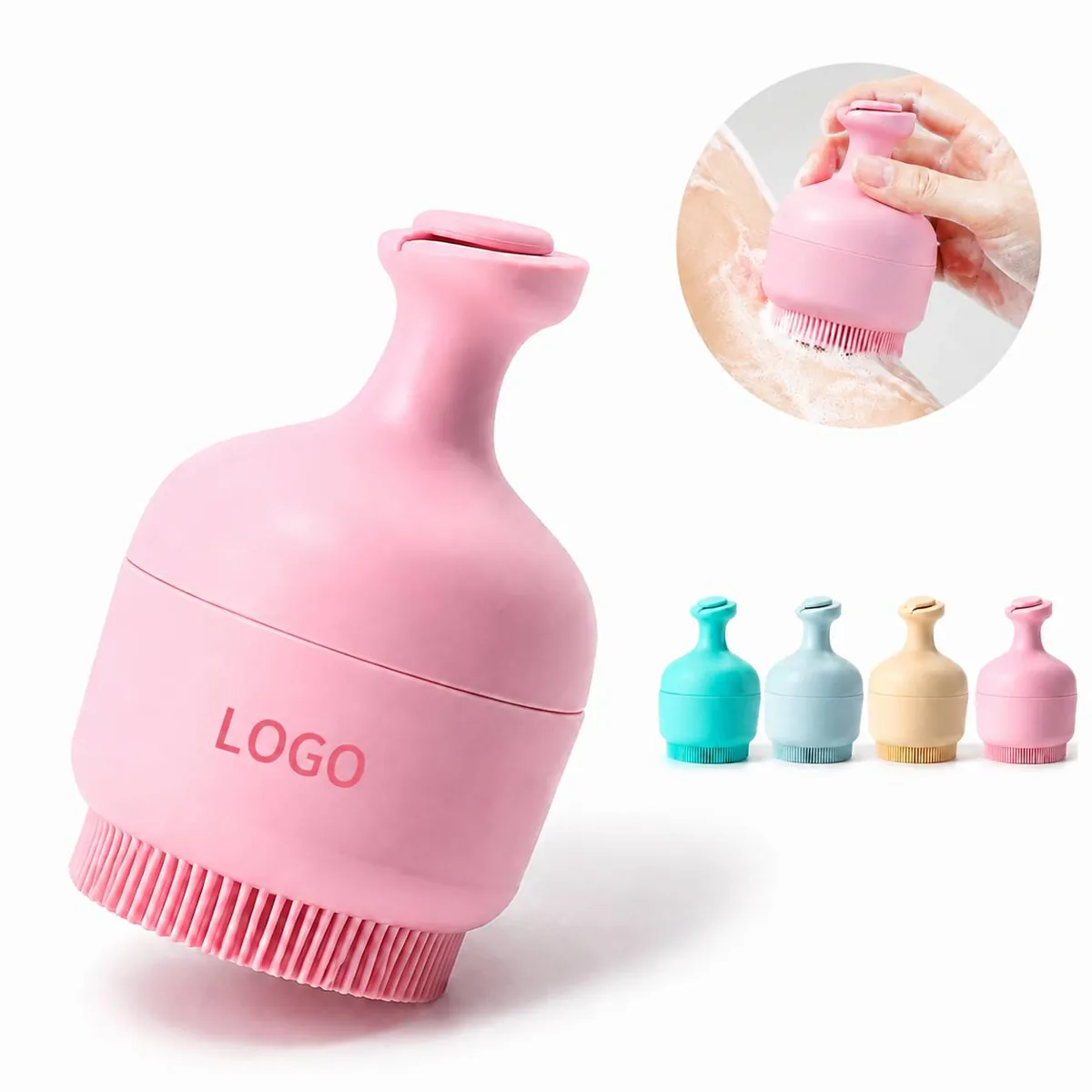 Silicone Facial Brush with Ice Pack, Soft Scrubber for Pores