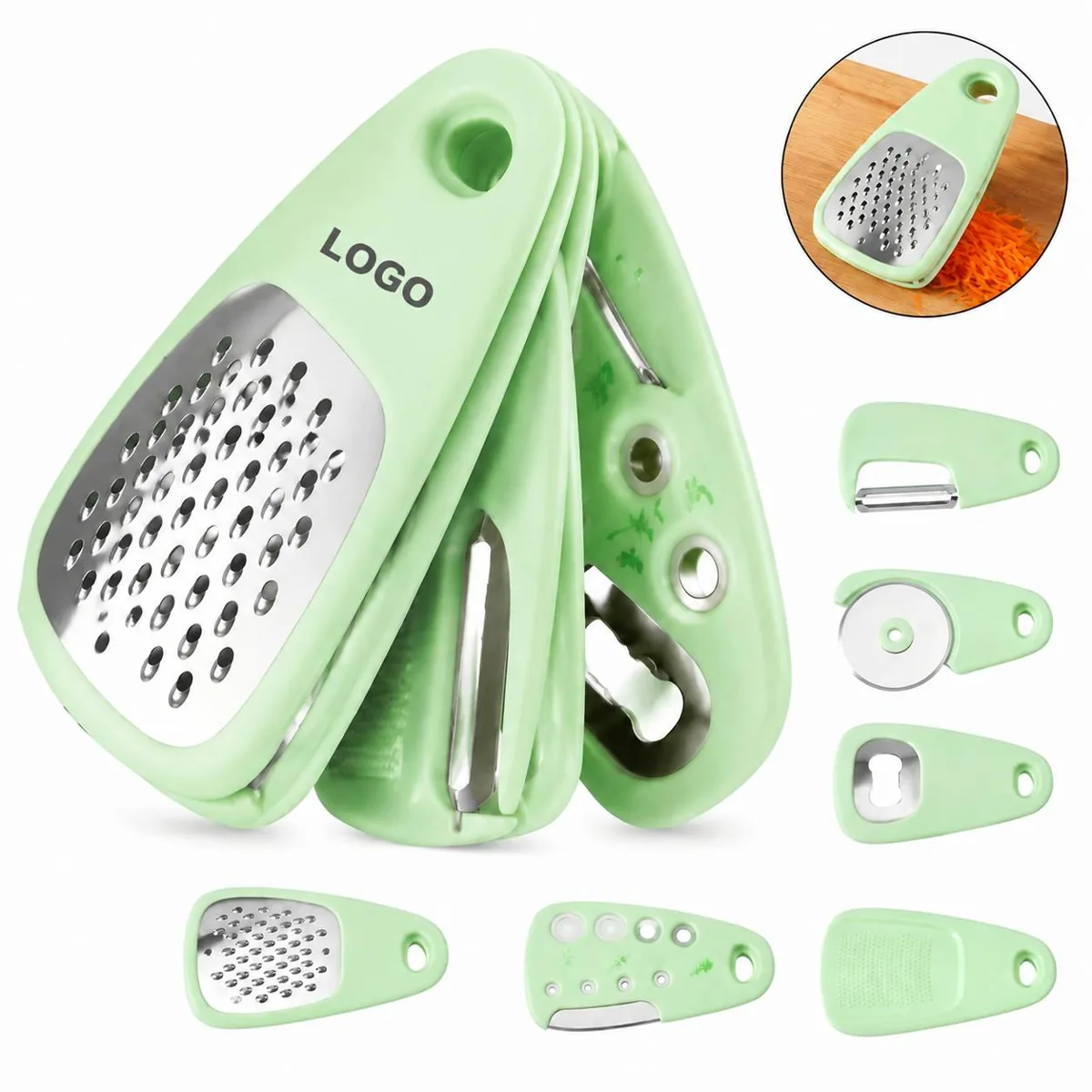 6 Piece Stainless Steel Kitchen Gadget Set, Multi-Purpose