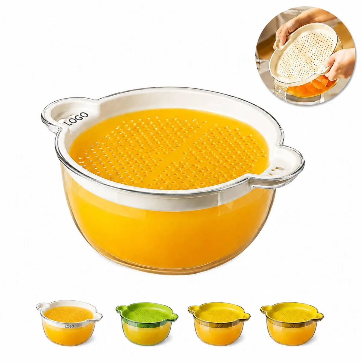 Fruit Vegetable Washing Colander with Drain Basket