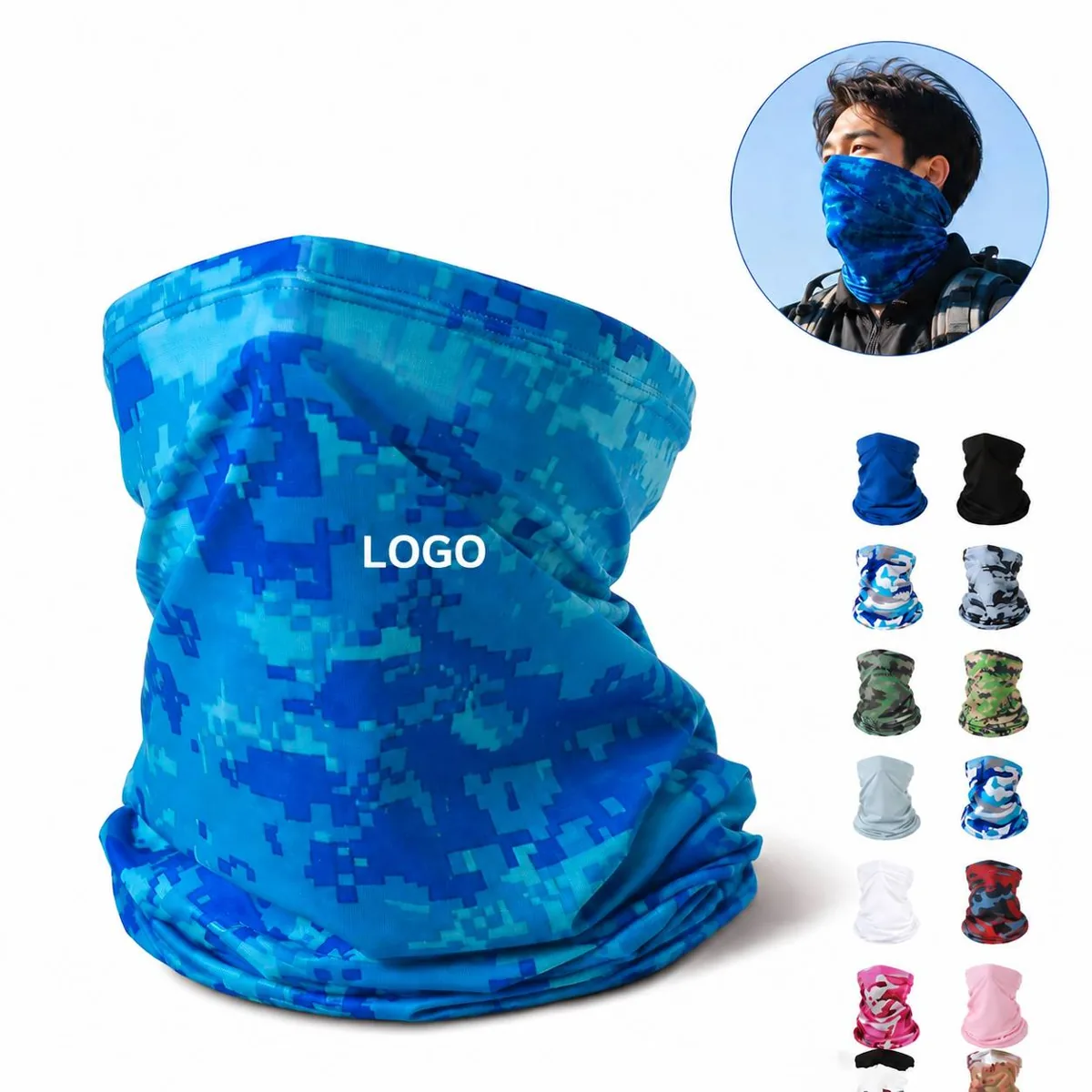 Moisture Wicking Neck Gaiter Face Cover for Outdoor Sports