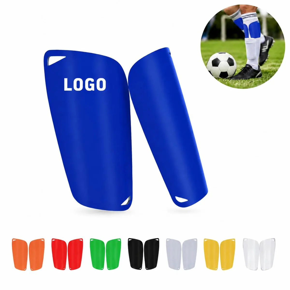 Lightweight Soccer Shin Guards with EVA Foam for Youth