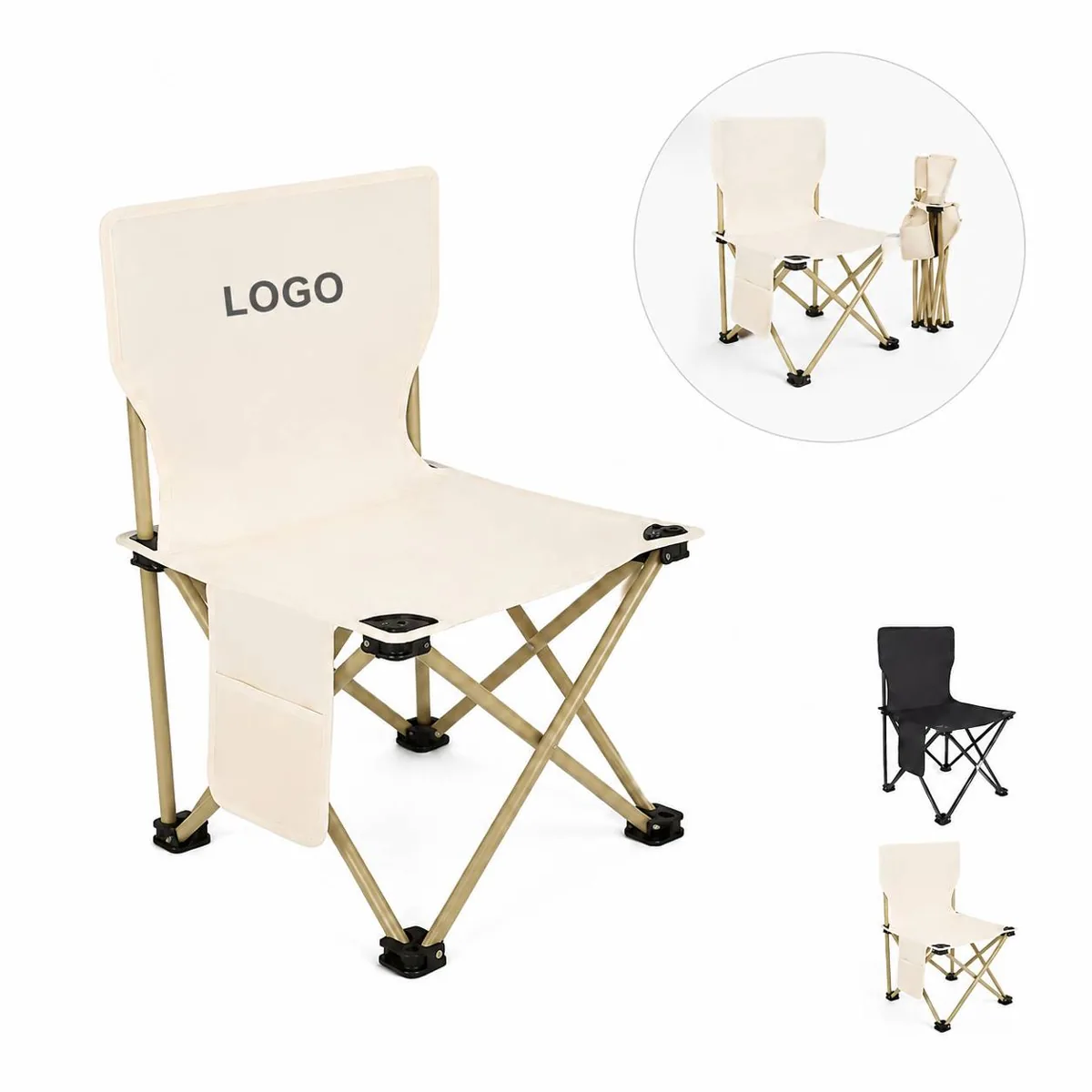 Compact Foldable Camping Seat with Oxford Cloth Carry Bag