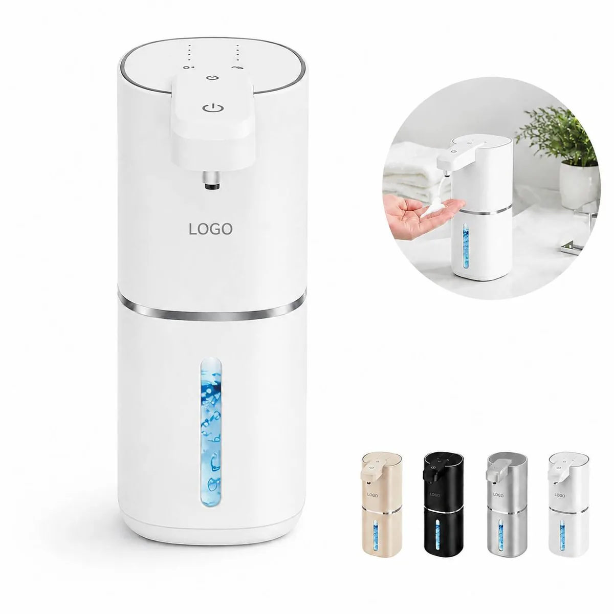 Touchless Automatic Soap Dispenser 380ml Visible Tank