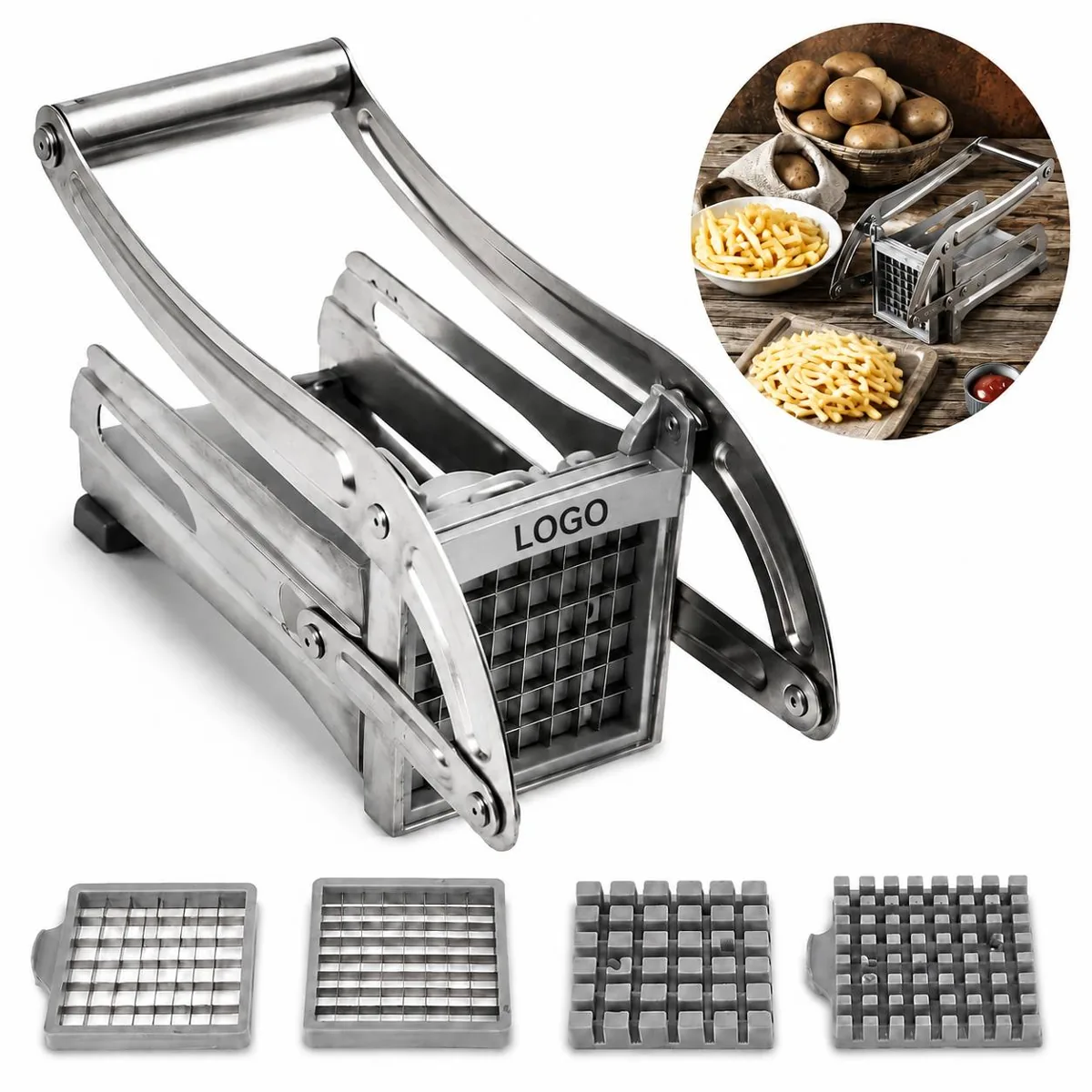 Stainless Steel Potato Slicer for Homestyle Fries