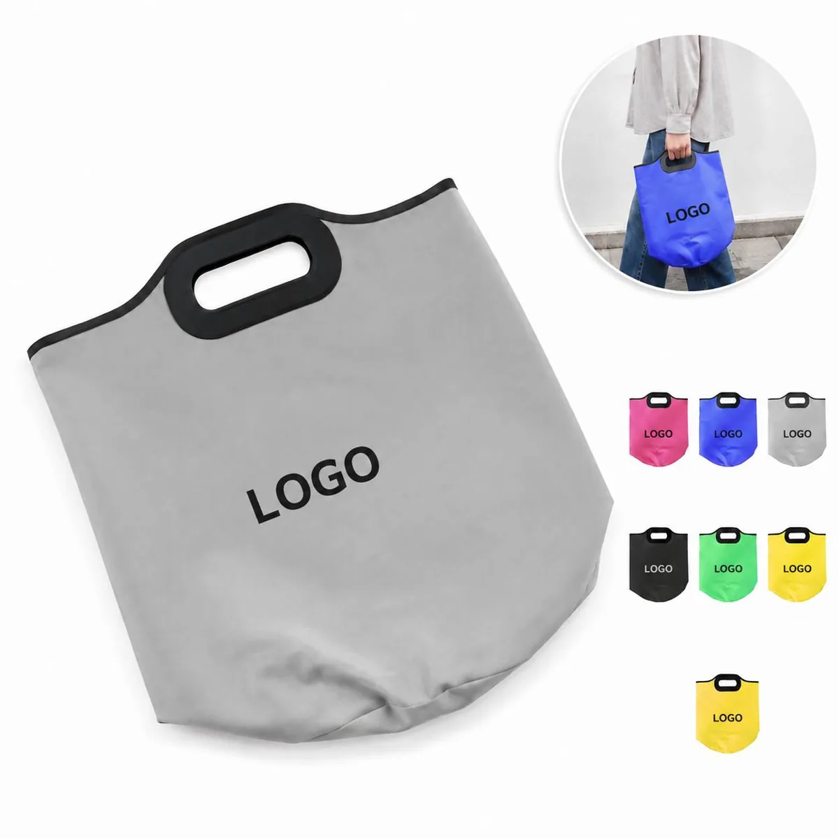 Collapsible Canvas Water Bucket with PVC Liner for Camping