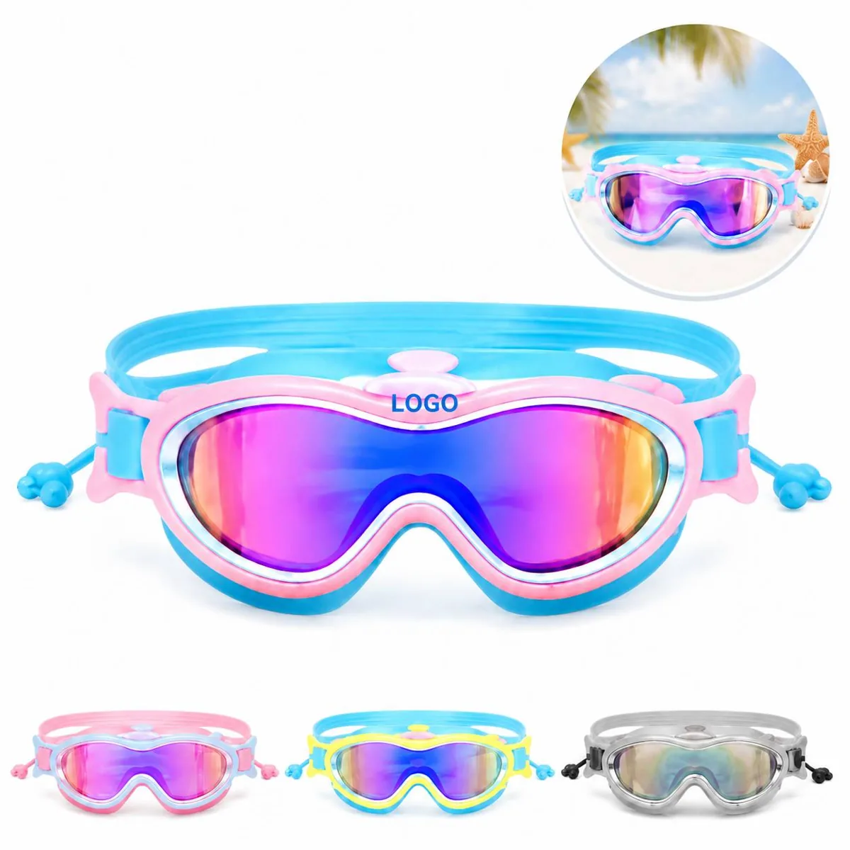 Kids HD Optical Swim Goggles Anti Fog UV Protection