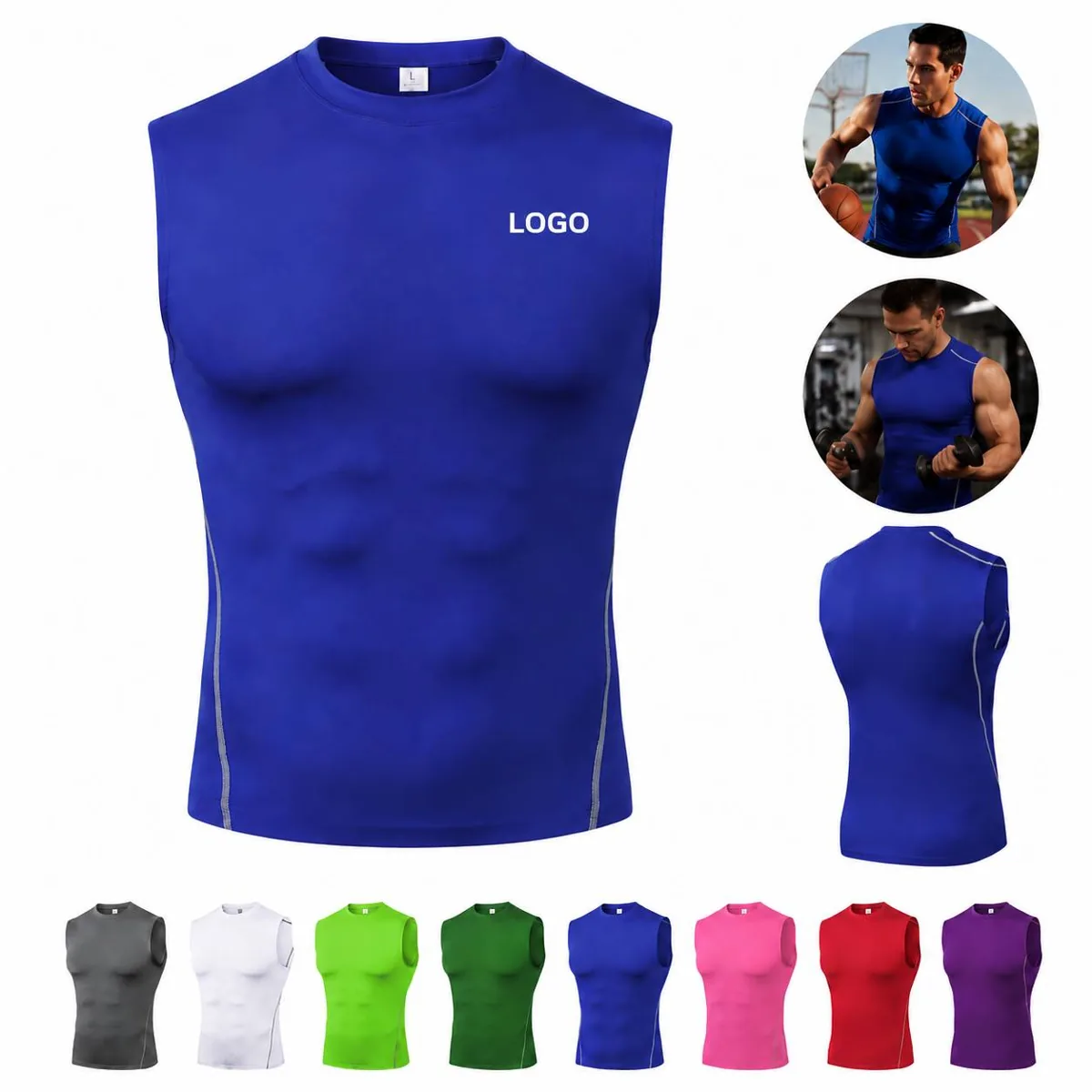 Men's Quick Dry Sleeveless Performance Tank Top