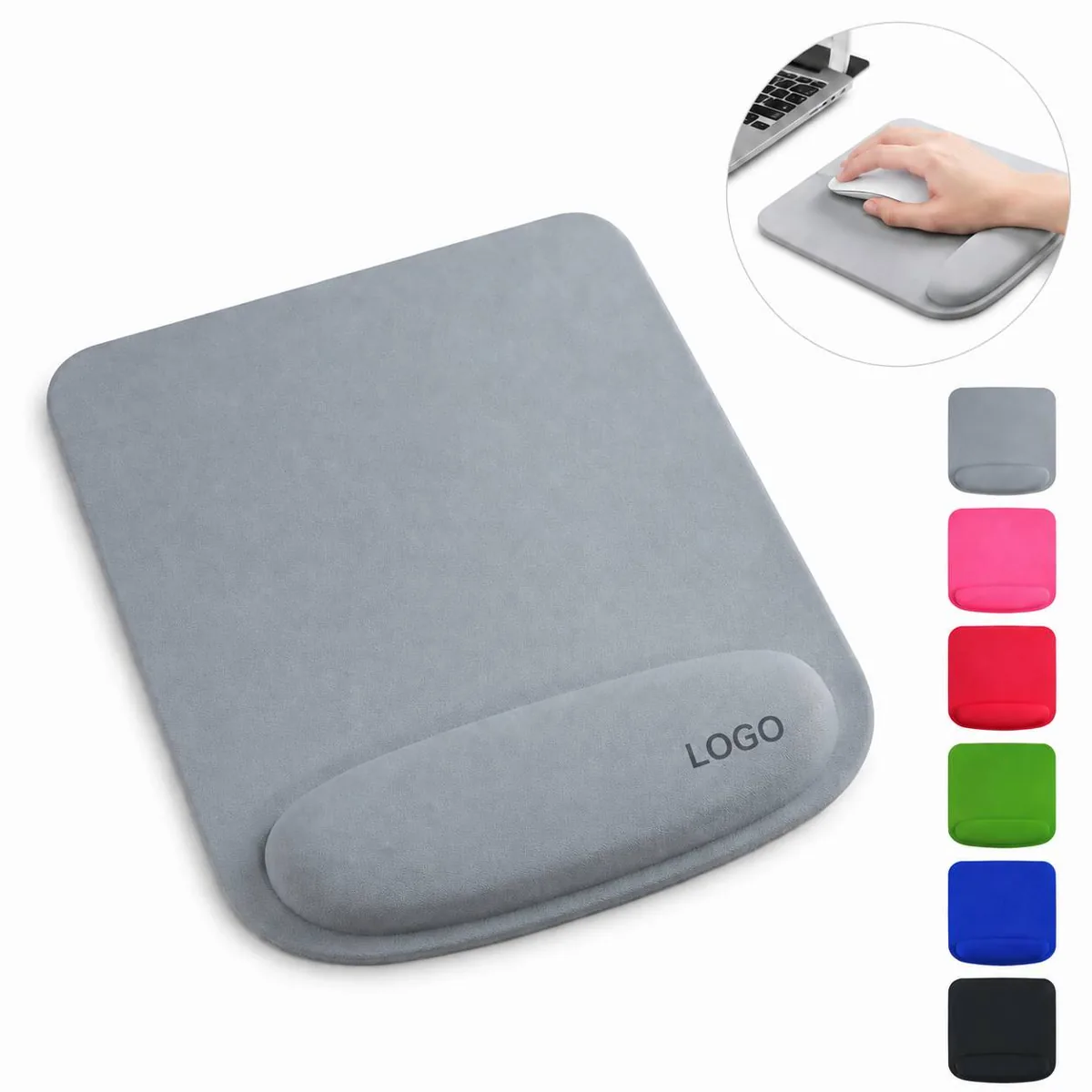 Custom Ergonomic Mouse Pad with Non-Slip Base for Office