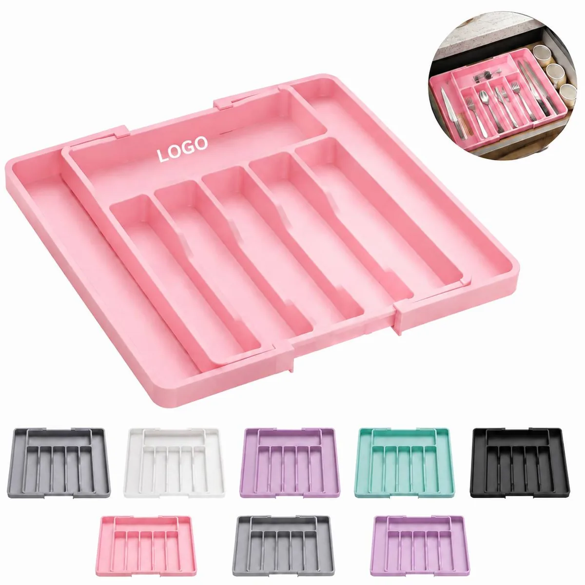 Customizable Kitchen Utensil Drawer Organizer