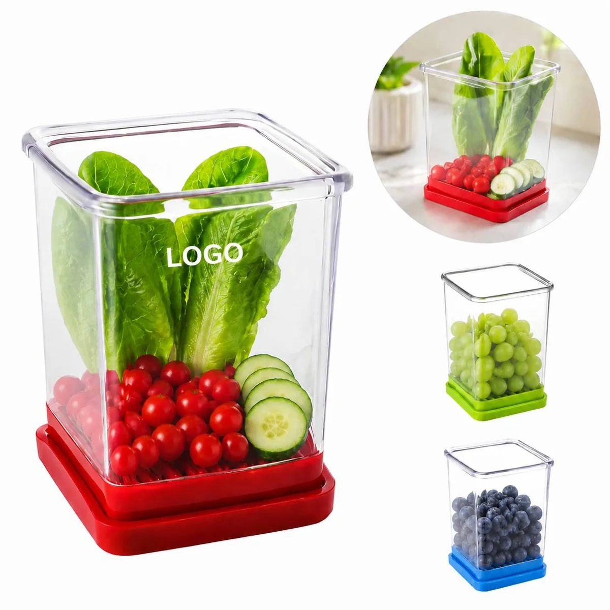 Quick Fruit Vegetable Slicer with Safety Pusher Plate