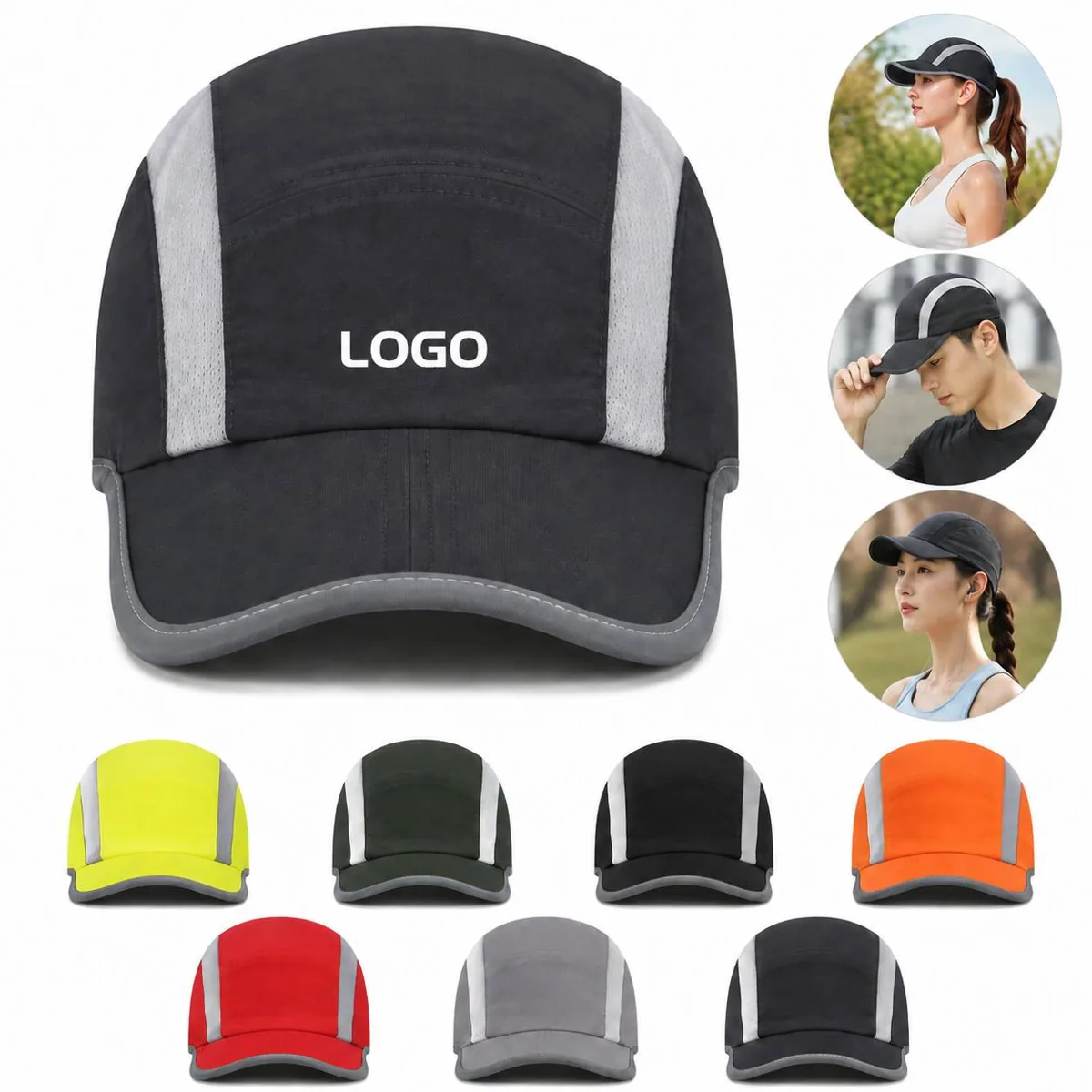 Men's Reflective Sun Hat UPF 50 Outdoor Sport Cap