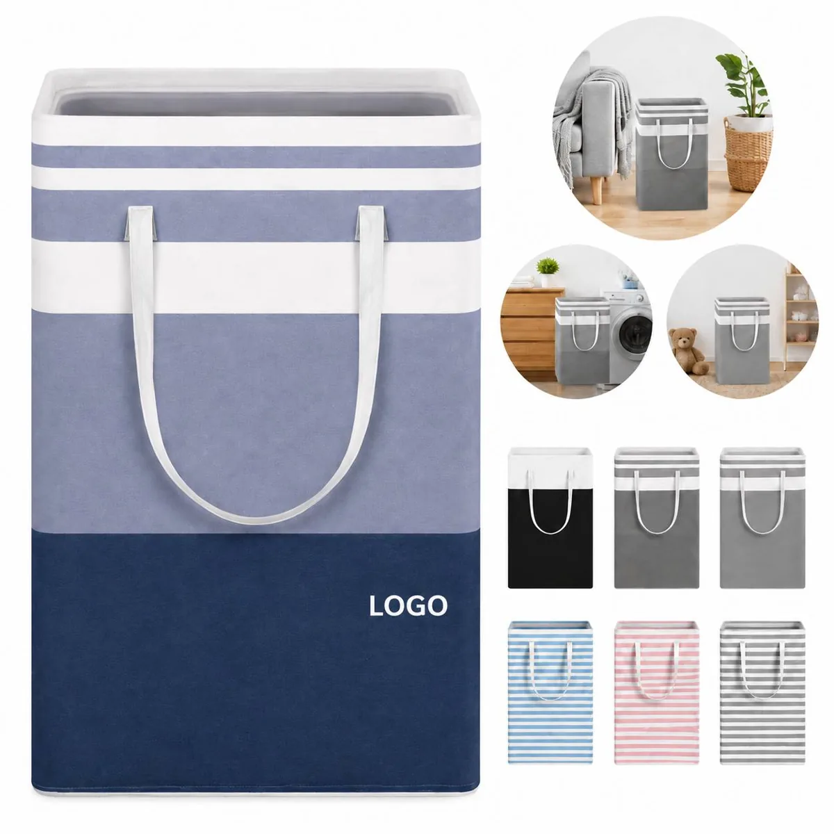 Foldable Laundry Hamper with Waterproof Lining
