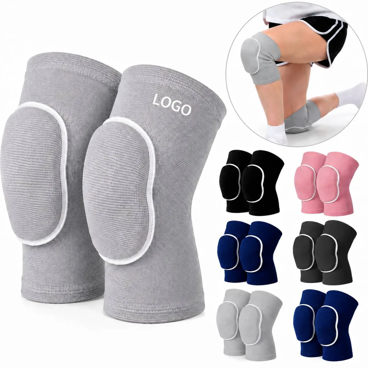 Knee Support Wraps with Cushion Foam for Sports & Daily Wear