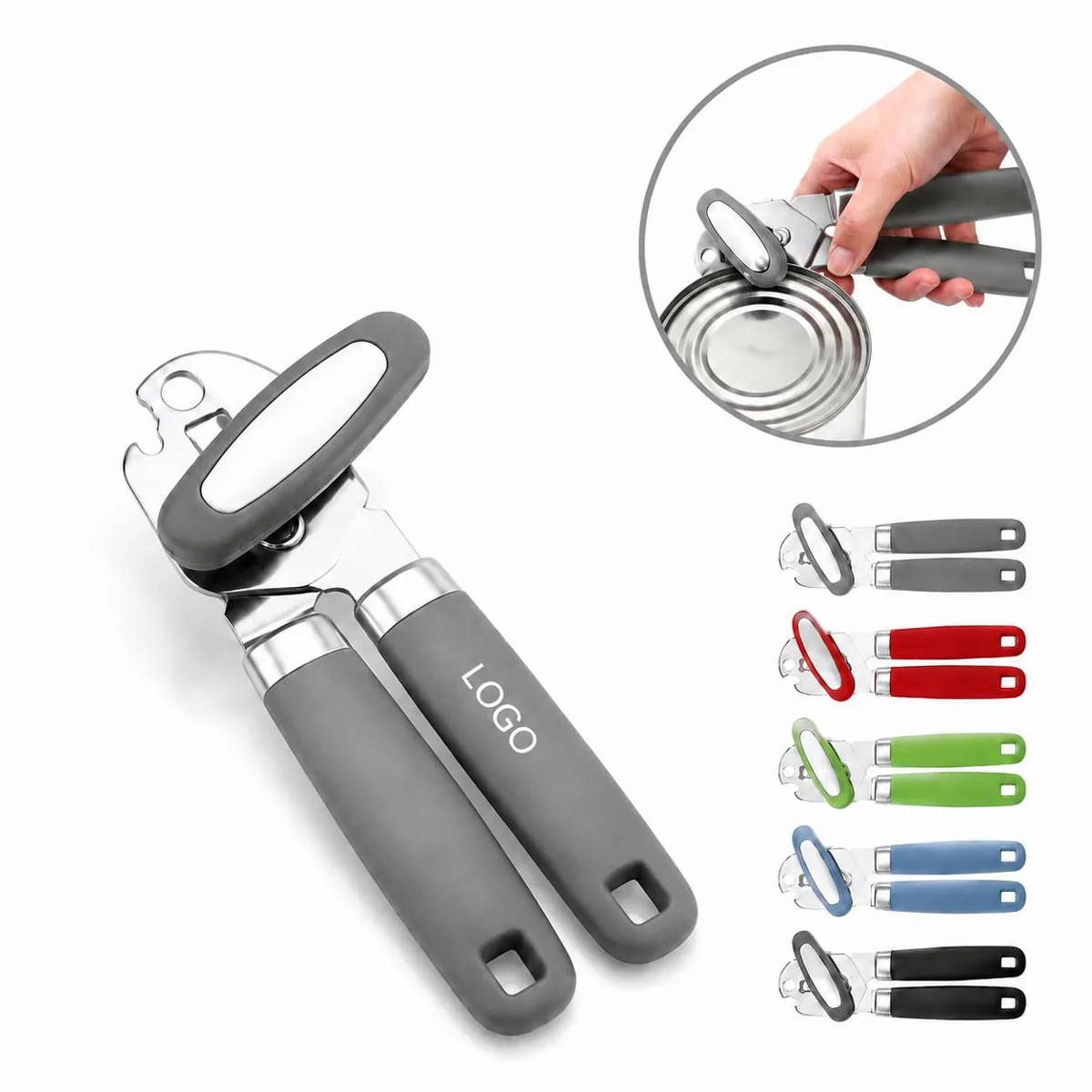 Ergonomic Stainless Steel Can Opener with Smooth Cutting