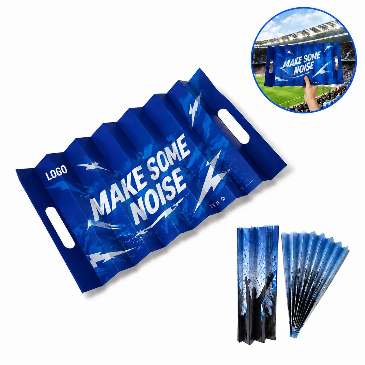 Cardboard Hand Fan Clapper for Sports Events & Cheering