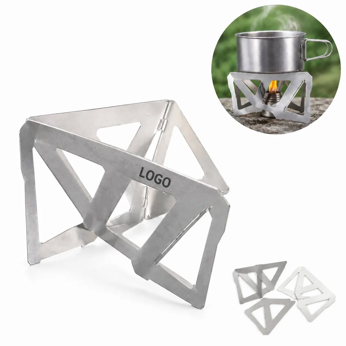 Foldable Stainless Steel Coffee Filter Holder Set, 3-Piece