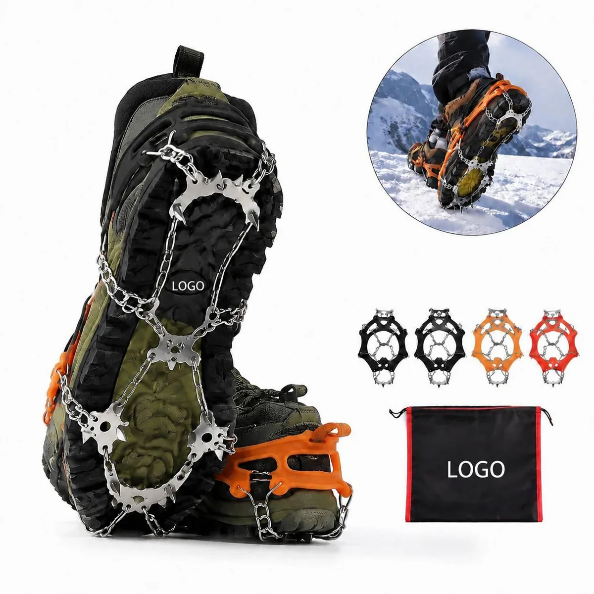 Anti Slip Snow Spike Crampons Traction Cleats