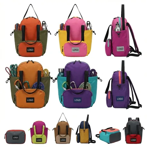 Versatile Convertible Backpack for Sports & Daily Use - 100% Recycled Nylon