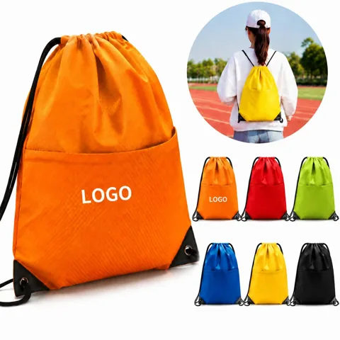 Custom Outdoor Sports Drawstring Cinch Sack Backpack