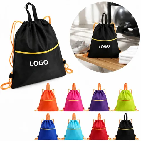 Durable Quick-Access Drawstring Backpack for Sports & Travel