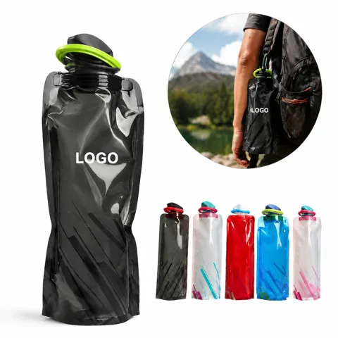 Collapsible Reusable Hydration Pouch for Camping, Hiking
