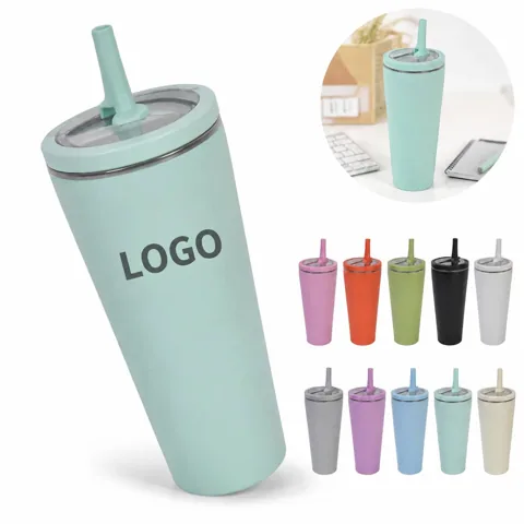 30oz Stainless Steel Insulated Tumbler with Straw, Matte