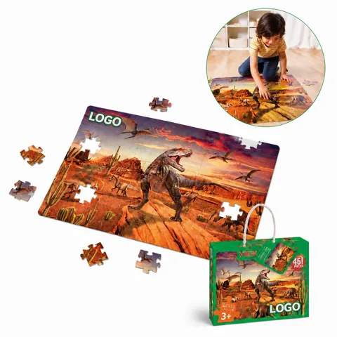 46-Piece Kids Educational Puzzle Set, Durable & Eco-Friendly