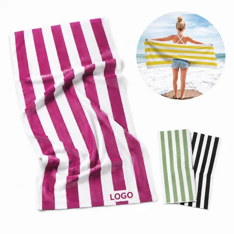 Custom Microfiber Beach Towel, Quick Dry Sand Resistant