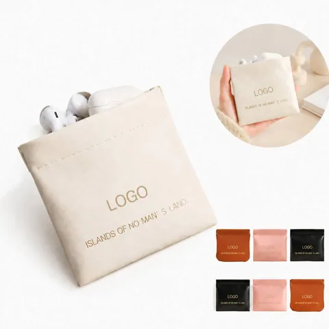 Compact Waterproof Nylon Wristlet Key Coin Pouch
