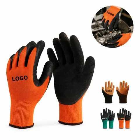 Nylon Coated Work Gloves with Durable Grip for Heavy Duty