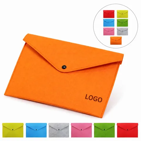 Portable Felt Document Organizer for A4 Papers