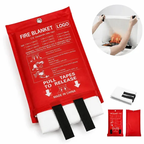 Emergency Fire Blanket for Kitchen Workshop, Fiberglass