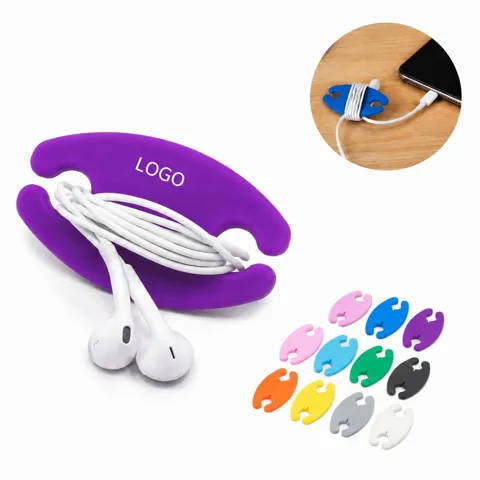 Silicone Cable Straps with Adapter Pocket, Cord Keeper