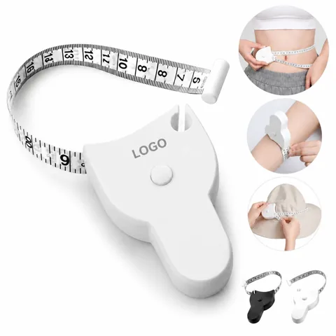 Body Measuring Tape, Push Button Retractable, 60in/150cm ABS