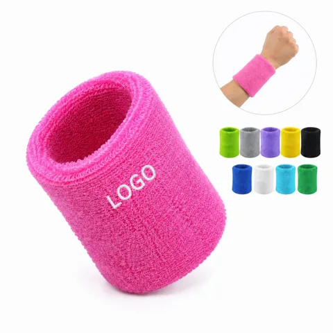 Cotton Sports Sweatband Elastic Thick Headband for Workouts